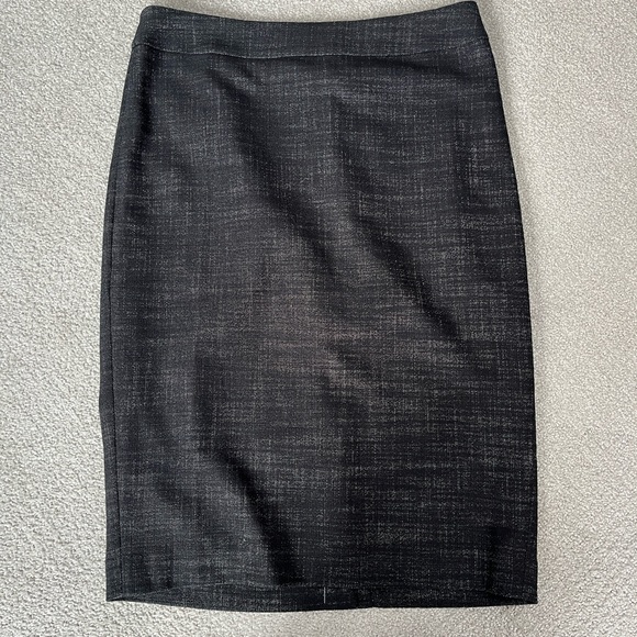 Ann Taylor Dresses & Skirts - Ann Taylor Pencil Skirt | Gray Midi Twill Lined Zip Straight |